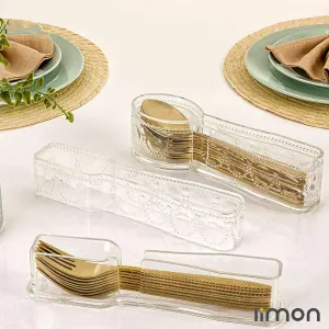 جا قاشق و چنگال اکرولیک دربدار لیمون 6260