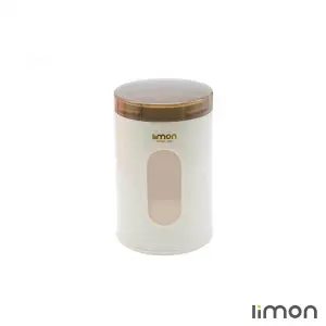 جای حبوبات لیمون گرد شفاف سایز 3 کد 1981