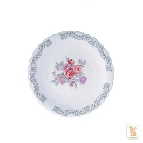 بشقاب پیش دستی 195 پارس اپال طرح نلی صورتی کد 181