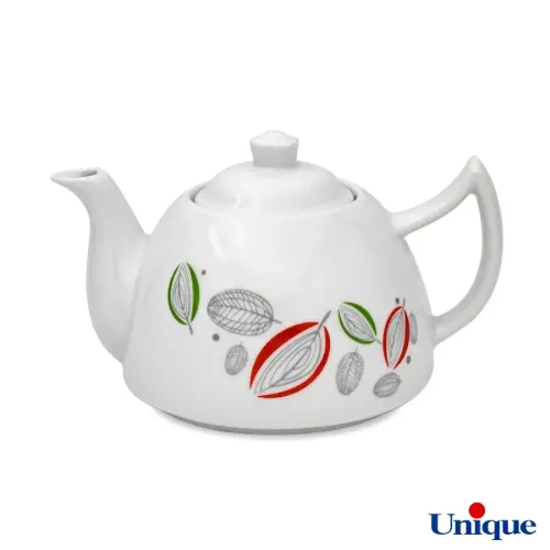 قوری چینی یونیک UN-7547 مدل برگ