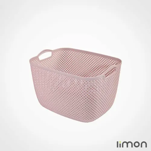 سبد رخت لیمون مستطیل متوسط طرح بافت با کیفیت بالا
