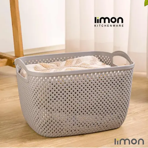 سبد رخت لیمون مستطیل متوسط طرح بافت برای مصارف خانگی