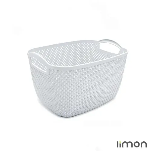 سبد رخت لیمون مستطیل متوسط طرح بافت ارگونومیک