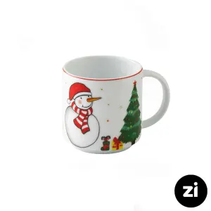 ماگ چینی زرین فرم اس 250 سی سی طرح سانتا نیم لیوان