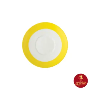 فنجان و نعلبکی کاپوچینو، لاته چینی زرین طرح آفتاب