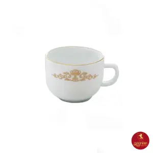 فنجان چای خوری چینی زرین کواترو کوئین طلایی سایز 8