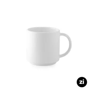 چینی زرین نیم لیوان دسته دار 250  سفید با مارک زی