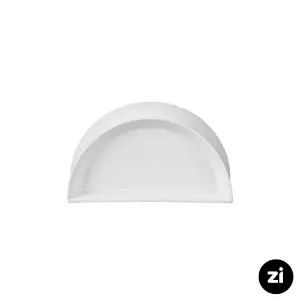 جای دستمال کاغذی چینی زرین Zi فرم اس 15 سفید