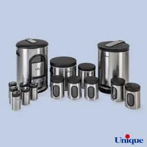 سرویس آشپزخانه 14 پارچه استیل یونیک UN-3505