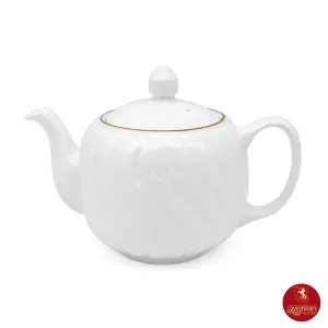 قوری آلمانی چینی زرین پیچدار 8 طرح زرین رزگلد