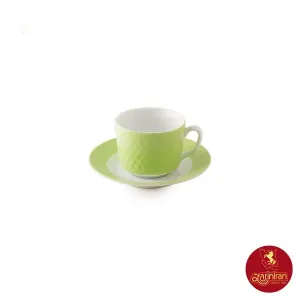 سرویس چای خوری چینی زرین رادیانس طرح پسته سایز 8