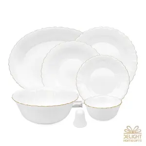 سرویس 28 پارچه اپال لب طلا V دی لایت کد 212