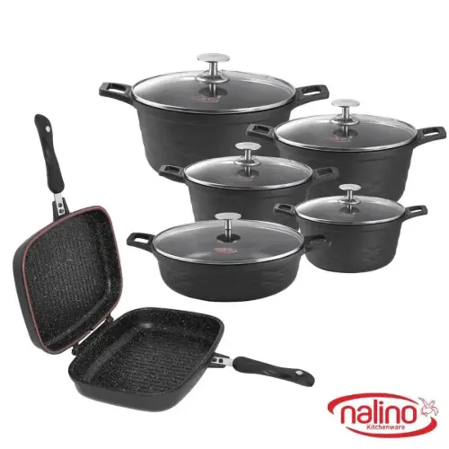 سرویس قابلمه گرانیتی نالینو الیتا 13 پارچه Elita