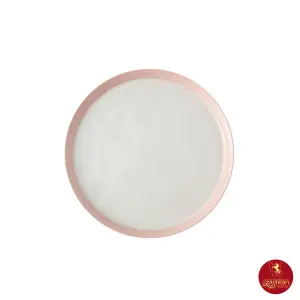 بشقاب تخت چینی زرین Zi فرم اس پاستل صورتی سایز 9