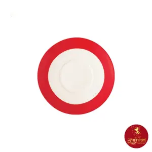 نعلبکی چای خوری چینی زرین ایتالیا اف گیلاس سایز 15