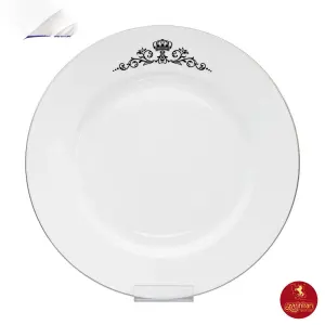 بشقاب تخت چینی زرین ایتالیا اف کوئین پلاتینی سایز 34