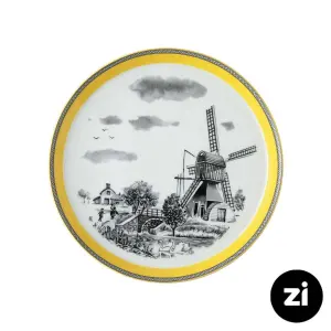 بشقاب تخت چینی زرین Zi فرم اس ویلیج سایز 24