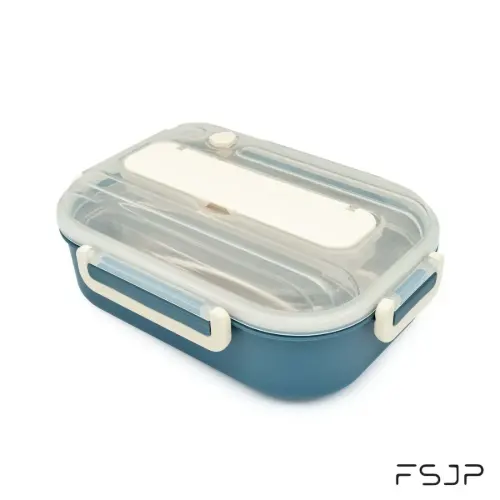 ظرف غذا FSJP سه خانه استیل 900 میلی لیتر کد 14-1527