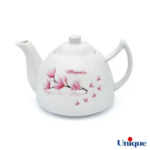 قوری چینی یونیک مدل ماگنولیا مدل UN-7547