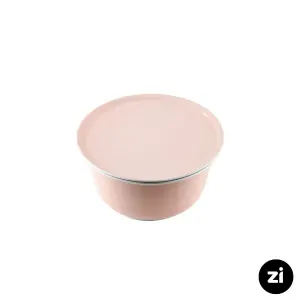 کاسه در دار چینی زرین Zi سایز 13 کوچک پاستل گلبهی