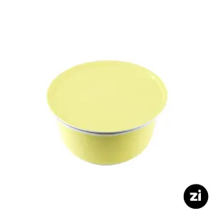 کاسه در دار چینی زرین Zi سایز 17 پاستل لیمویی