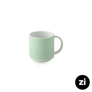 ماگ دسته دار چینی زرین Zi فرم اس پاستل سبز 250 سی سی