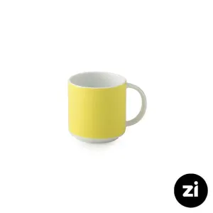 چینی زرین نیم لیوان دسته دار 250 فرم اس پاستل لیمویی با زی