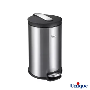 سطل زباله 12 لیتری استیل با برس یونیک UN-4320