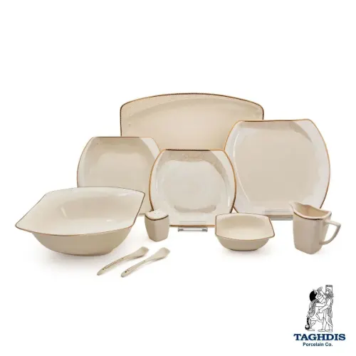 سرویس چینی تقدیس مدرن نیوبن چاینا کاپرینا طلا 6 نفره 32 پارچه