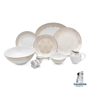 سرویس چینی تقدیس کلاسیک شمین طلا 6 نفره 32 پارچه