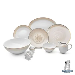 قیمت سرویس چینی تقدیس کلاسیک مونا طلا 6 نفره 32 پارچه