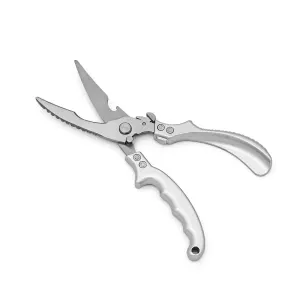 قیچی آشپزخانه چند کاره تمام استیل وارداتی کد TK-U060