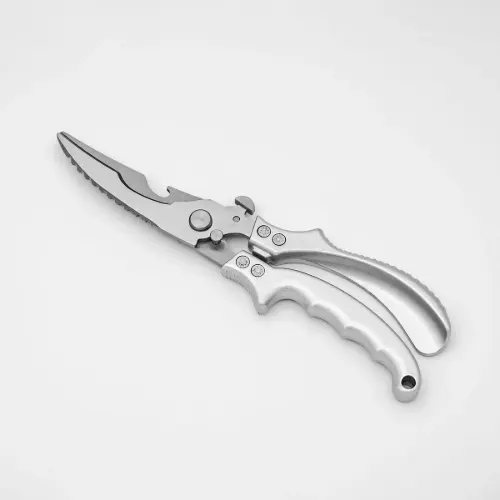 قیچی آشپزخانه چند کاره تمام استیل وارداتی کد TK-U060