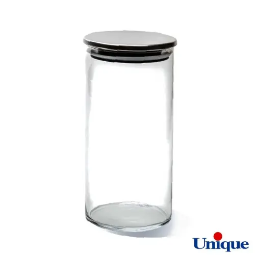 بانکه شیشه ای 1200 درب استیل UN-1273A