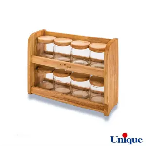 ست ادویه 8 عددی پایه دار یونیک UN-6132