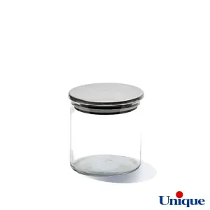 بانکه حبوبات شیشه ای درب استیل 600 یونیک UN-1277