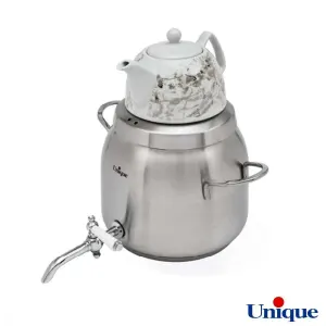 کتری و قوری 5 لیتر استیل یونیک UN-7205 دسته استیل