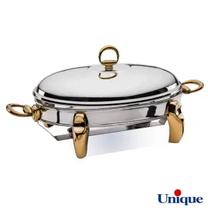 سوفله خوری یونیک بیضی بزرگ پافیلی طلایی UN-3108