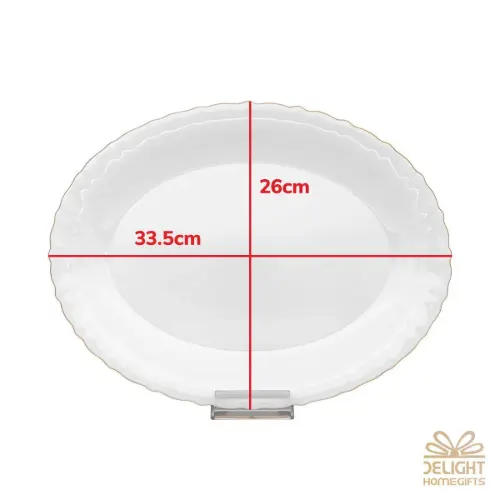 دیس بیضی اپال دیلایت لب طلایی 35 کد 212