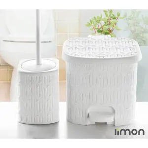 سطل و فرچه چهارگوش طرح بامبو لیمون سایز متوسط 1610