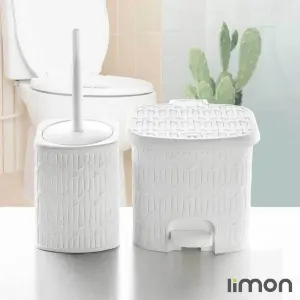 سطل و فرچه چهارگوش طرح بامبو لیمون سایز کوچک 1612