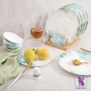 سرویس آرکوپال پارس اپال 28 پارچه طرح اسکای سبز کد 934