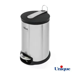 سطل زباله استیل 12 لیتر با آرام بند یونیک UN-4420