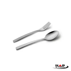 قاشق و چنگال غذا خوری ناب استیل مدل فلورانس 12 پارچه