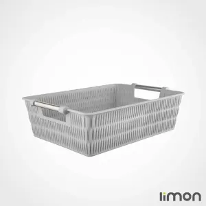 سبد طرح بامبو دسته استیل لیمون سایز 2 1384