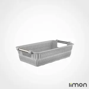 سبد طرح بامبو دسته استیل لیمون سایز 3 1386