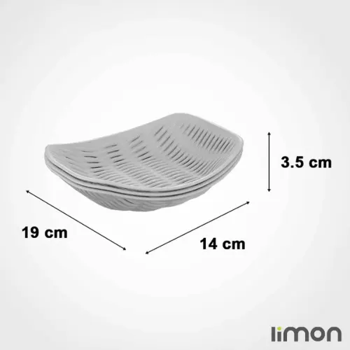 سبد نان و سبزی طرح بامبو لیمون (3 عددی) 1392