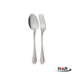 قاشق و چنگال غذا خوری ناب استیل مدل ونیز 12 پارچه