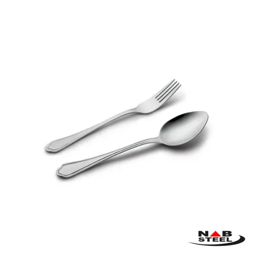 خرید قاشق و چنگال غذا خوری ناب استیل مدل ونیز 12 پارچه