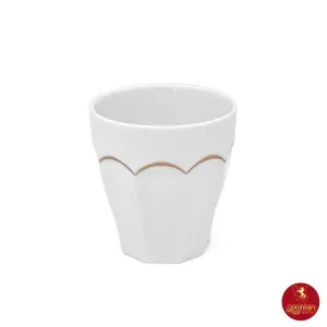 لیوان چینی زرین نئوکلاسیک نارسیس طلایی بدون دسته 240 سی سی